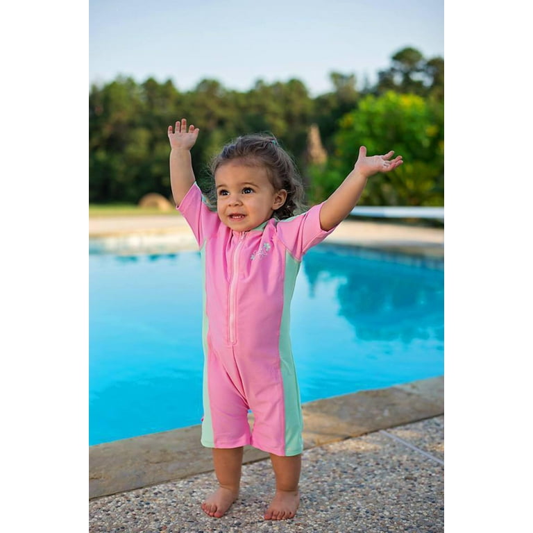 Banz BZ14-S1-LV-2 Baby Swimsuit, Lavender Floral Size