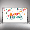 thumbnail image 5 of LUUFILx Happy Birthday Banner Backdrop Party Supplies Colorful Decorations Event Balloon Props Background Celebration Photography Decor Accents, 5 of 8