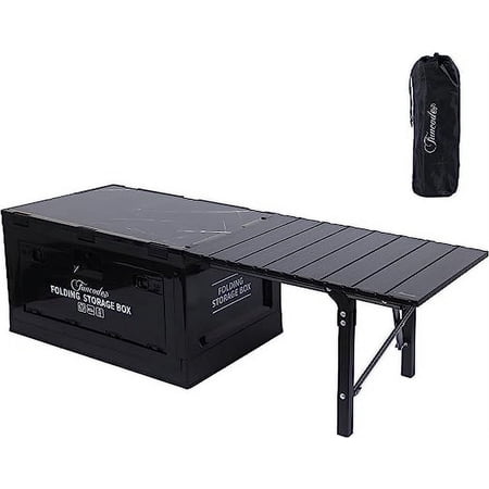 Nice C Collapsible Polypropylene 13.7 Gal Storage Bin, Black