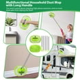 thumbnail image 4 of Nicecastle 2-in-1 Wall Cleaner Mop with 75 inches Long Handle, Ceiling Cleaner Tool Duster for Floor, Window, Wall Cleaning (Green), 4 of 8