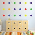 thumbnail image 2 of Decalcomania 42 Pieces 3" Polka Dots Wall Sticker Circle Wall Decal for Kids Bedroom, Classroom, Playroom Decor - Removable Vinyl Wall Stickers Dots 7 Primary Colors, 2 of 7