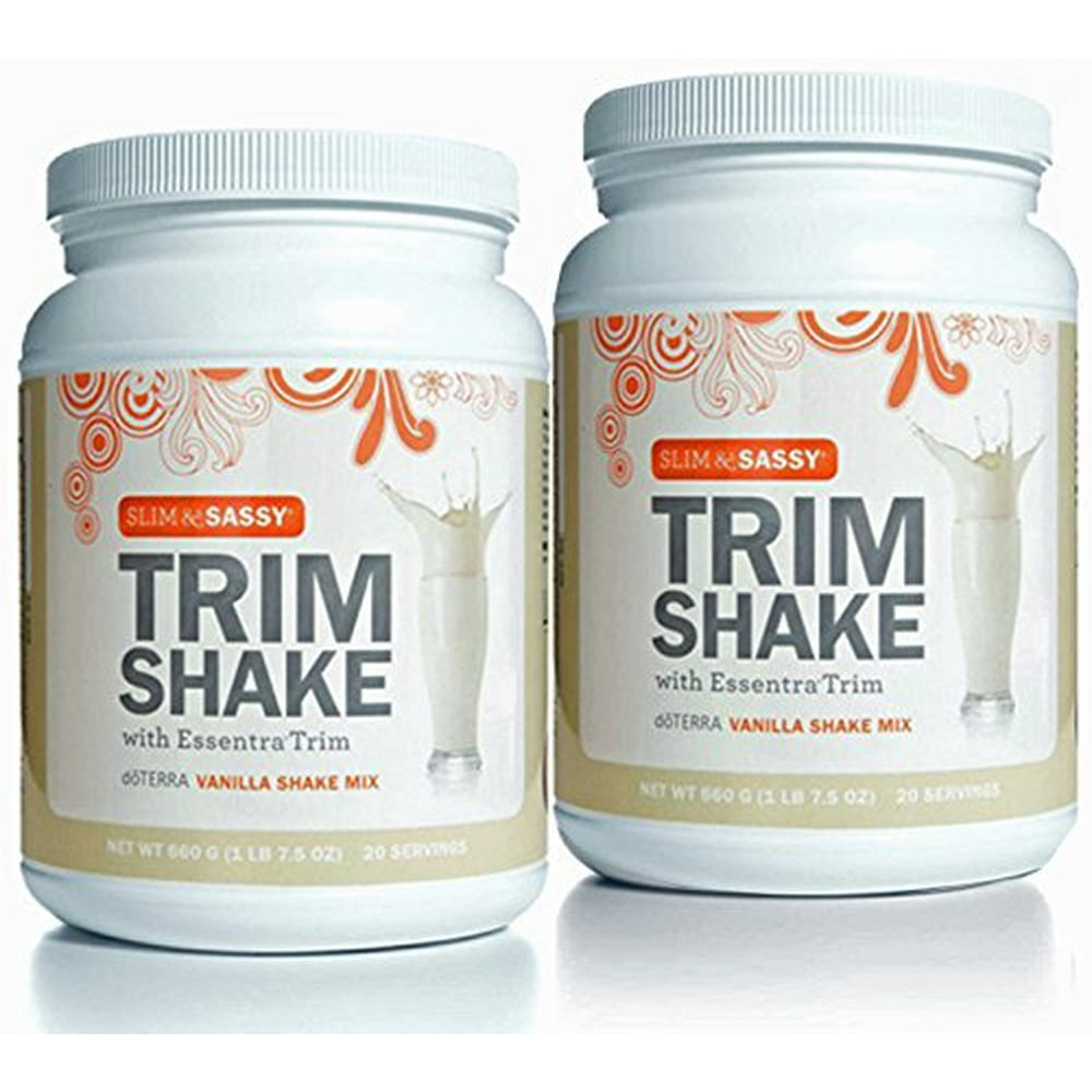 doTERRA Slim & Sassy Trim Shake [TrimShake] Vanilla DUAL PACK, 1 lb. 5.9 oz. each