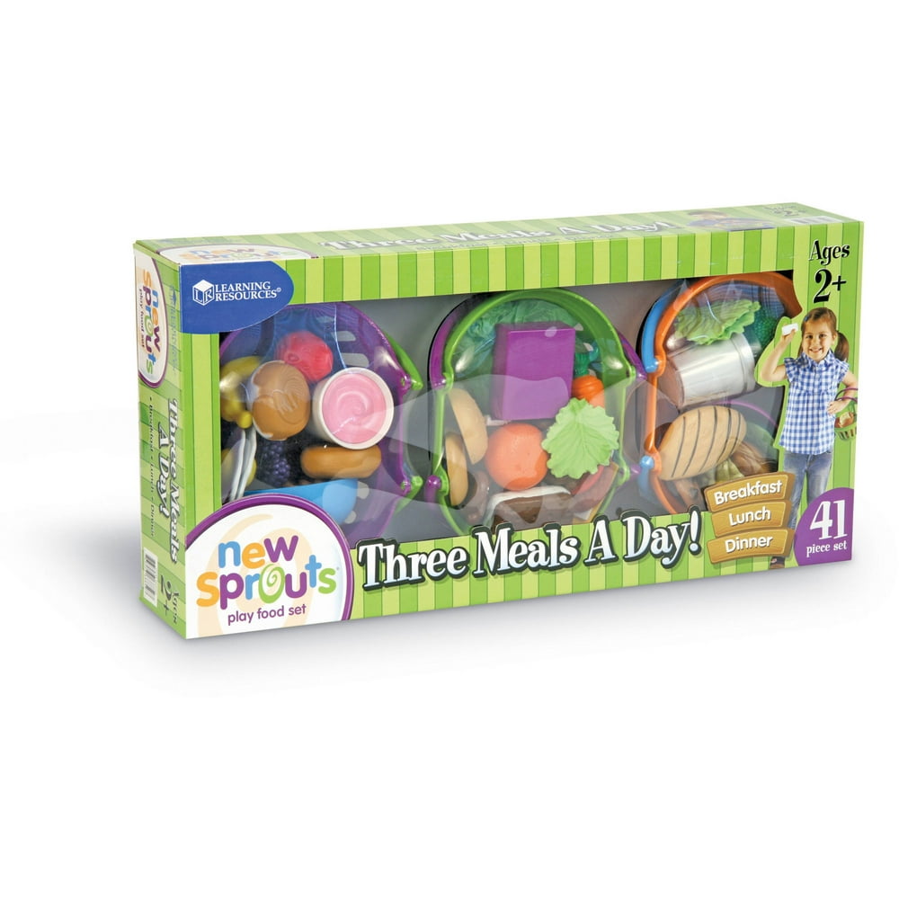 Learning Resources New Sprouts 3 Meals A Day Play Food Set Walmart