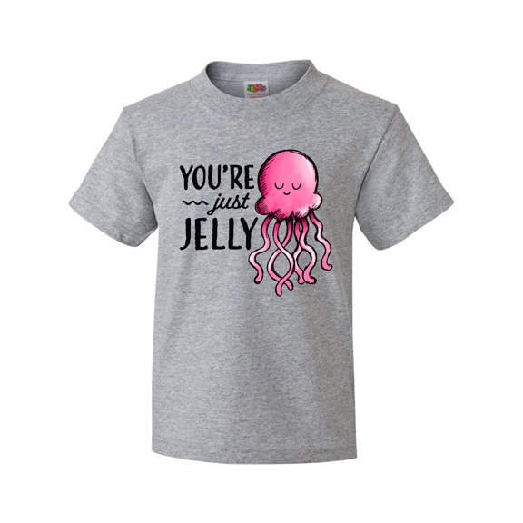 Inktastic You're Just Jelly with Pink Jellyfish Youth T-Shirt