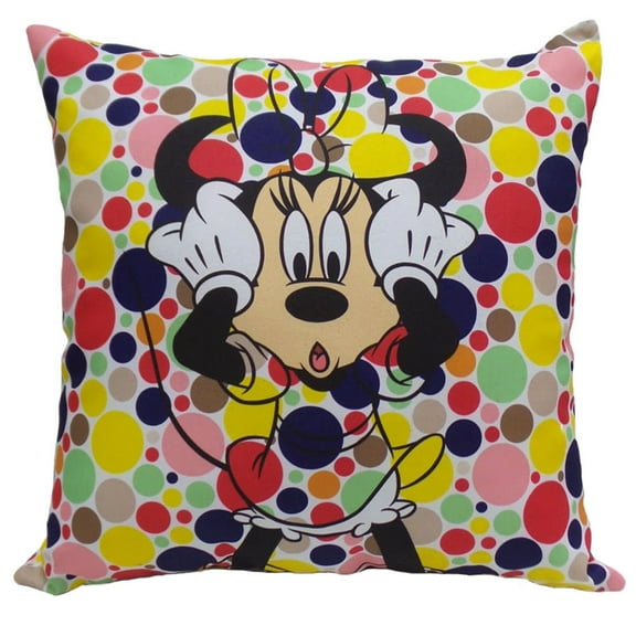 Disney Minnie Outdoor Multi-Color Throw Pillow (18x18)