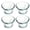 Clear-4PCS, variant on Glass Bird Feeder Cups,Oriole Jelly Feeder Replacement Bowls,Outdoor Hanging Bird Feeder Cups for Hummingbirds,Goldfinches,Gardens and Balconies 1PC