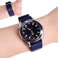 thumbnail image 2 of Hot  One Over NATO Nylon Strap Braided Canvas Waterproof Steel Ring Watch Strap 12-24mm, 2 of 5