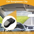 thumbnail image 2 of Clip para gafas de sol de coche Unique Bargains, soporte universal para gafas de sol en el parasol del coche, plástico negro 8x4cm 1 Pcs, 2 of 7