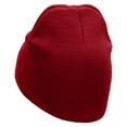thumbnail image 2 of Military Helmet Embroidered 8 inch Acrylic Short Blank Beanie - Red OSFM, 2 of 5