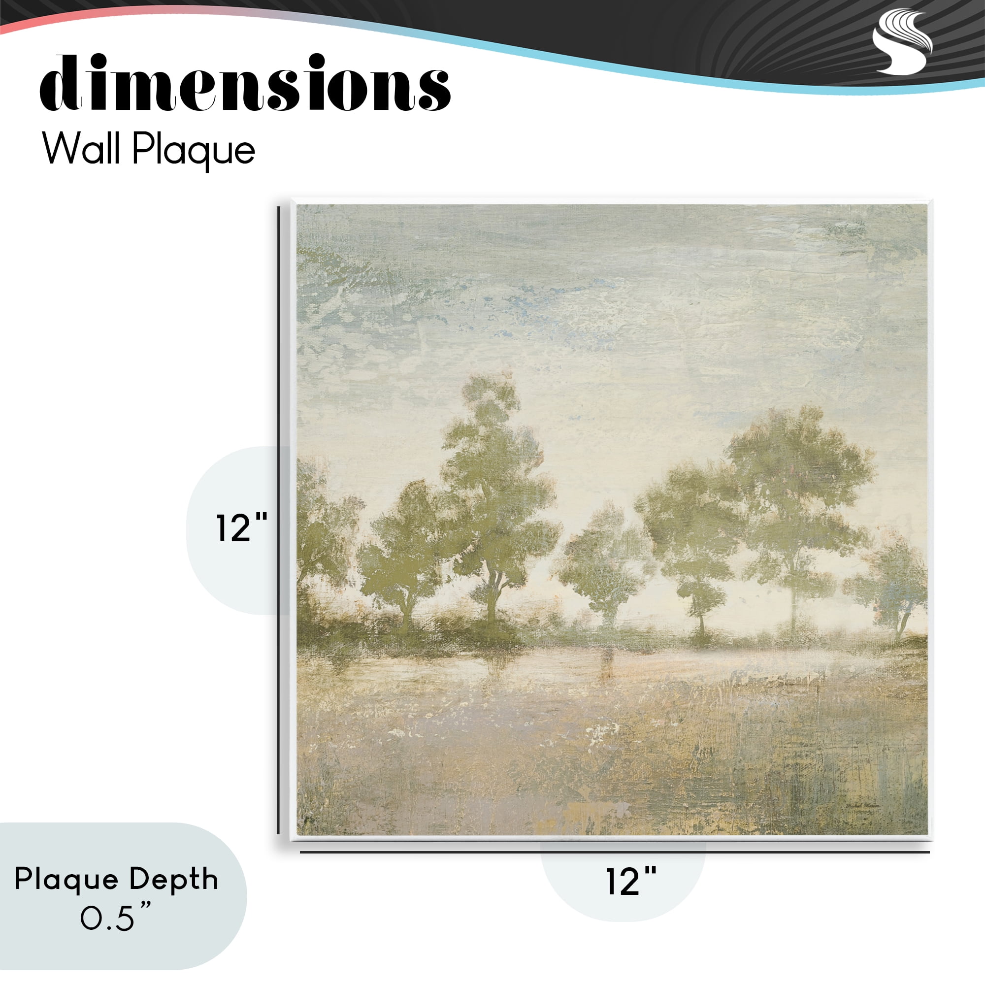 Stupell Industries Forest Light Landscape Wall Plaque Art, design by Michael Marcon