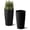 Black, variant on SnugNiture 22-Inch Modern Outdoor Planters, Set of 2, Large Matte Frosted Design for Indoor & Outdoor Use, Weather-Resistant, Black