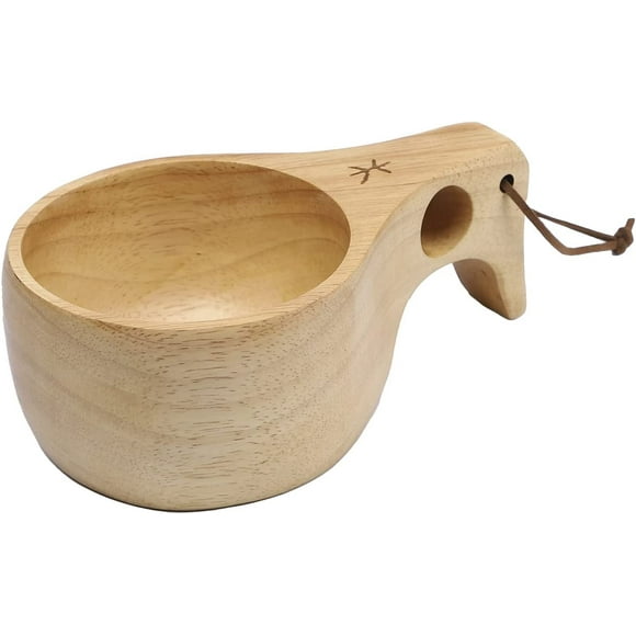 Fire Maple Ancest Bushcraft Wooden Cup | Rubber Kuksa | Camping Wood Mug | 222g(7.8oz) 300ml(10fl. oz) | Durable and Lightweight Backpacking Stuff | Drinkware for Coffee Tea Milk (Oracle (Wood))