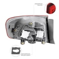 thumbnail image 4 of VIPMOTOZ Red Lens OE-Style Outer Body Tail Light Lamp Assembly For 2011-2013 Toyota Corolla, 4 of 6