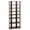 Coffee, variant on Furnibear 7-Tier Dual Shoe Rack Free Standing Shelves Storage Shelves Concise for Entryway Hallway Closet, Black