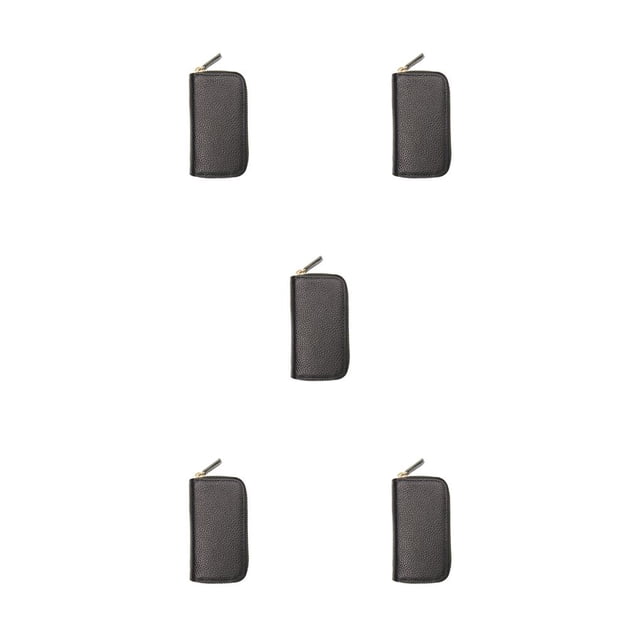 Estuche de cuero para llaves Sonducket Monedero Multifuncional Unisex Negro