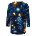 thumbnail image 5 of Mifsaly Plus Size Christmas Shirts for Women 3/4 Sleeve Merry Xmas Tree Tshirts Funny Printed Festival Tops Loose Breathable Pullover 2025 Holiday Party Blouse Gifts, 5 of 5