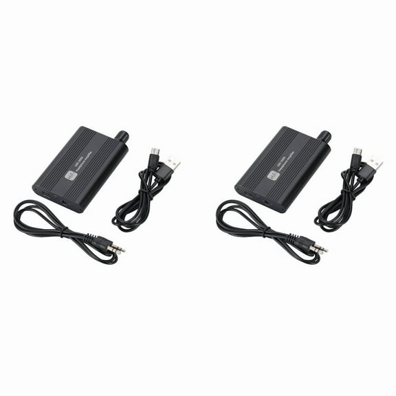 2X HiFi Headphone Amplifier Mini 16-300Ω Earphone Amp 3.5mm AUX Audio Receiver Music Player Earphone Amplifier