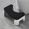 thumbnail image 1 of Feltree Toilet Step Stool for Squatting Posture, Foldable and Stackable 6.69 Inch Bathroom Stool with Non-Slip Base, Fits All Toilets for Adults and Kids, 1 of 8