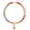 colorful 1, variant on Double Layer Beaded Curb Chain Heart Pendant Necklace, 3 Pastel Stone Color Options Gold Toggle Clasp Choker, Boho Stackable Layered Jewelry Gift for Women  Daily Vacation Outfit