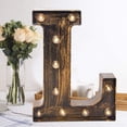 thumbnail image 1 of Oycbuzo Golden Black Led Marquee Letter, Industrial Vintage Light Up for Cafe Bar Birthday Christmas – L, 1 of 6