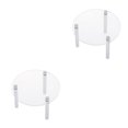 thumbnail image 1 of mmirethe Clear Acrylic Toy Display Show Stand Shelf 5.5cm 2Set, 1 of 6