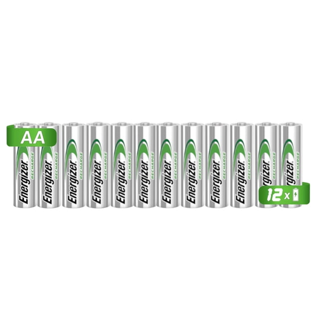 12 Pilas Baterías Recargables Energizer tamaño AA