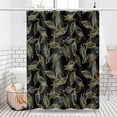 thumbnail image 2 of White Gold Leaves Shower Curtain Abstract Leaf Printed Pattern Shower Curtain Modern Aesthetic Bathroom Set Waterproof Bath Decoration Accessories Home Decor, 72x72 Inch, 2 of 6