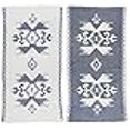 thumbnail image 2 of Bersuse 100% Cotton Oaxaca Dual-Layer Handloom Turkish Towel-37X70 Inches, Dark Blue, 2 of 4