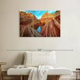 thumbnail image 2 of Elephant Stock Utah Antelope Canyon Wall Art - Horizontal Multi Panel Canvas - Living Room Wall Decor - Nature Multi Panel - Brown And Red Decor - 38" x 24", 2 of 8