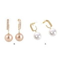 thumbnail image 4 of Minnieouse 1 par de pendientes para mujer, colgante de perlas, decoración, pendiente, lazo para oreja, decoraciones para orejas, novia, joyería para Ropa, zapatos y accesorios Miscelánea Plata Minnieouse AP013875-01, 4 of 6