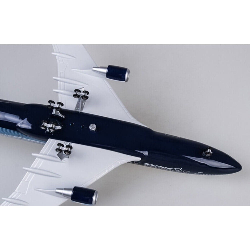 Cocobaby Airplane Aircraft 1/150 B747 Boeing 747-400 Plane Model Replica Resin LED Lights