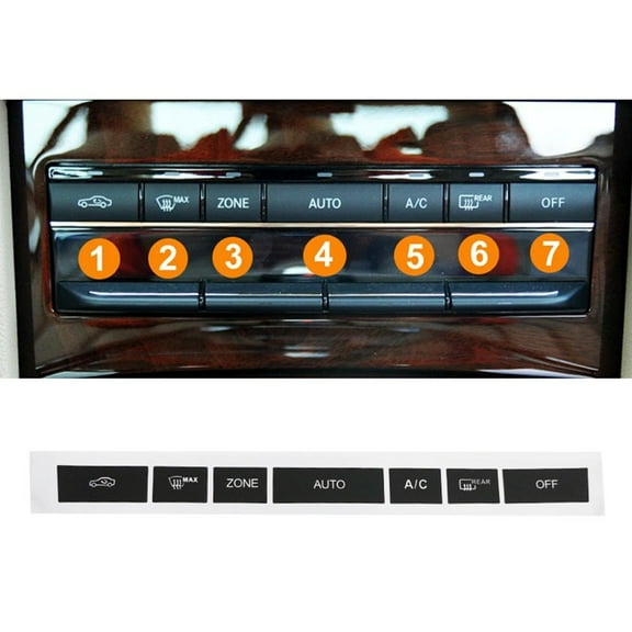 For Mercedes W207 W212 E250 E350 2010 2016 Ac Climate Control Switch Button Repair Decal Sticker High Grade Vinyl