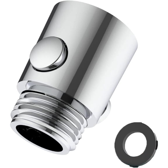 Shower Head Shut Off Valve, Button Type Shower Flow Control Valve with G1/2 Universal Size for Shower Arm and Hose or Bidet Sprayer