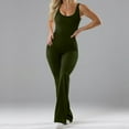 thumbnail image 6 of pstuiky Women's Jumpsuits, Solid Color Slim Short Trousers Athletic Womens Romper Holiday Gifts Green L, 6 of 9