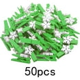 thumbnail image 2 of 50 Pieces Snowflake Wood Clips Christmas Snowflake Wooden Clothespins Photo Frame Paper Peg Pins DIY Craft Clips for Home School Art Crafts Decoration, Green, 2 of 7