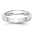 thumbnail image 1 of Solid 10k White Gold 4mm Plain Classic Dome Wedding Band Ring Size 5, 1 of 4