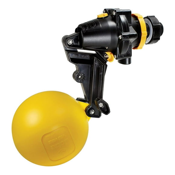 Jobe Valves TPV0075DLT Topaz Trough Float Valve with DLT, 3/4 Inch Inlet, Yellow