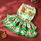thumbnail image 4 of Vestido Navideño Clásico para Mascotas, Estilo Casual, con Mangas con Volantes | Multicolor | Razas Pequeñas | Poliéster | 1 Falda para Mascotas, 4 of 6
