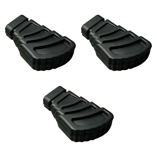 3 piezas de pies para soporte de batería con absorción de impactos, de alto rendimiento, color negro, de repuesto, no Estilo D