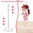 thumbnail image 5 of 12Pcs Mini Doll Stands Adjustable Transparent Doll Display Holder Action Figures Doll Accessories, 5 of 5