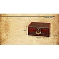 thumbnail image 3 of ABCISI Wooden Treasure Box- Treasure Chest for Trinkets,Taro Cards,Presents and Home Decoration,Vintage Wooden Keepsake Case Trinket Box Jewelry Storage,Color#2, 3 of 11