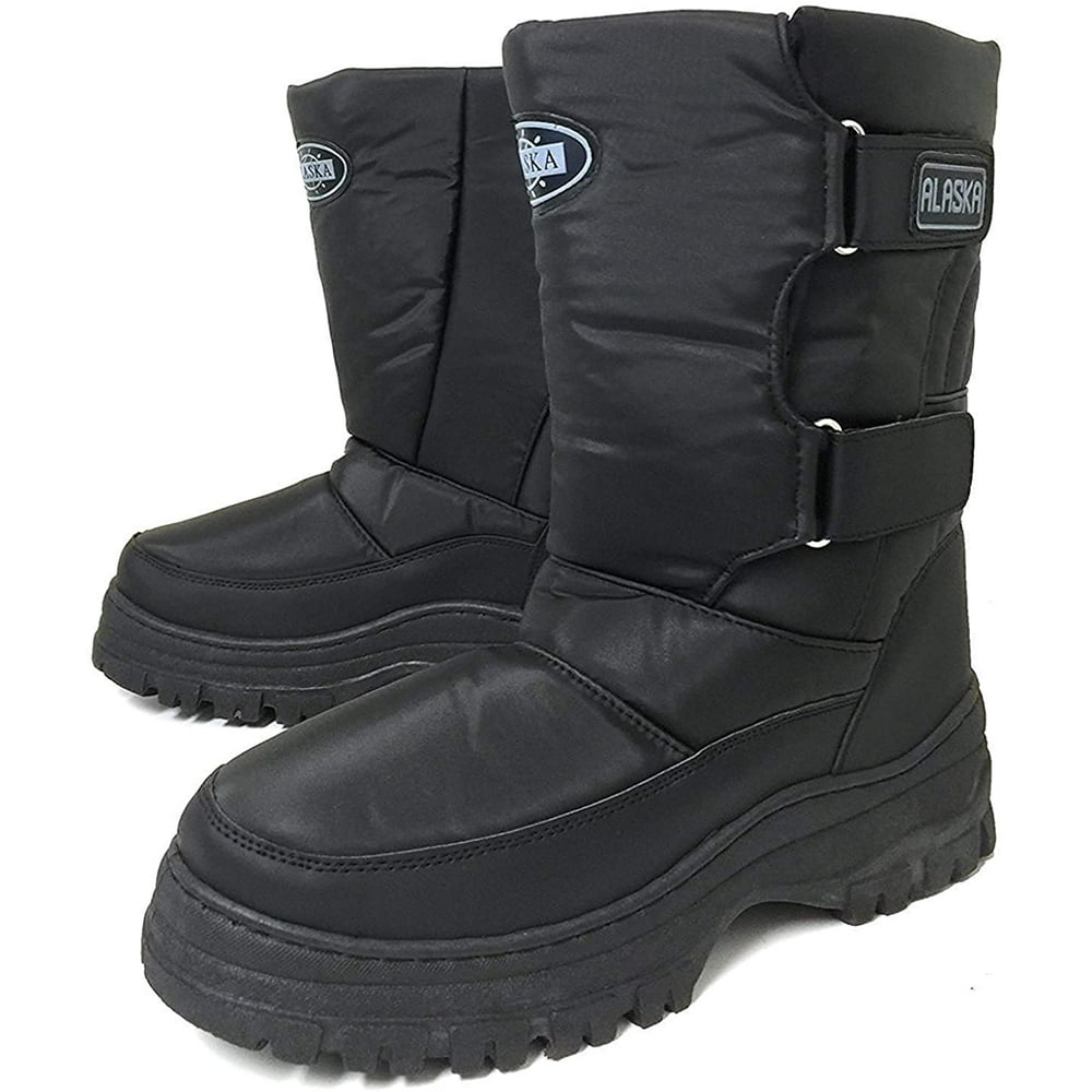 B.P.Alaska Men's Snow Boots Nylon Warm Lined Cold Weather Winter