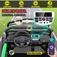 thumbnail image 4 of VIBESPARK 24 Volt 2 Seater Ride on Toys for Kids, Powered Ride on Cars with Remote Control, Electric UTV Car for 3-8 Boys Girls Gift w/ Bluetooth, LED Light, Music, Green, 4 of 9