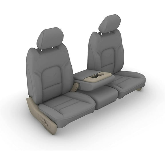 DG28 2013-2018 Ram and 2019-2021 Classic Body Dodge Ram Crew Cab Front and Back Seat Truck Seat Covers in Gray Endura