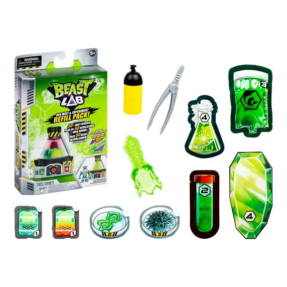 Beast Lab Bio Mist Refill Pack, Includes 2 Experiments, Weapon and 50  Bio Mist Reveals, Ages 5 