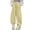 Yellow, variant on WERYOUNG Girls Streetwear Sweat Pants Summer Casual Stretch Elastic Empire Waist Drawstring Straight Wide Leg Pants With Pockets Newborn Stylish Sweat Pants,Light Gray,10-11 Years