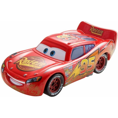 Disney/Pixar Cars Road Repair Lightning Mcqueen Die-Cast Vehicle ...