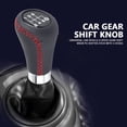 thumbnail image 5 of Eastbuy, Universal Car Vehicle 6 Speed Gear Shift Knob PU Shifter Stick with 3 Hoses Red, 5 of 8