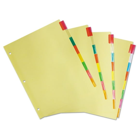 Universal Insertable Tab Index, 8-Tab, 11 x 8.5, Buff, 24 Sets -UNV20840