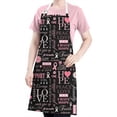 thumbnail image 5 of Pink Breast Cancer Awareness Apron-Garden Aprons for Women with Pockets-Cotton Linen Waterproof Kitchen Cooking Gardening Aprons Adjustable for Kitchen,Cooking,BBQ and Salon 32"x27", 5 of 7